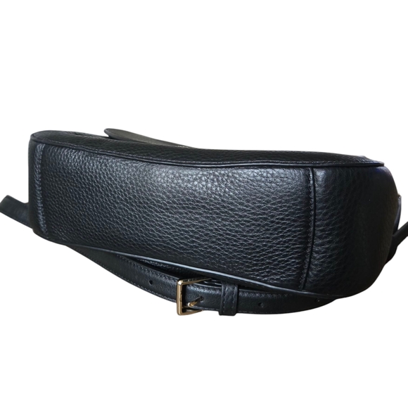 Kate Spade New York Kailee Black Leather Medium Shoulder Crossbody Handbag Purse - Picture 9 of 11